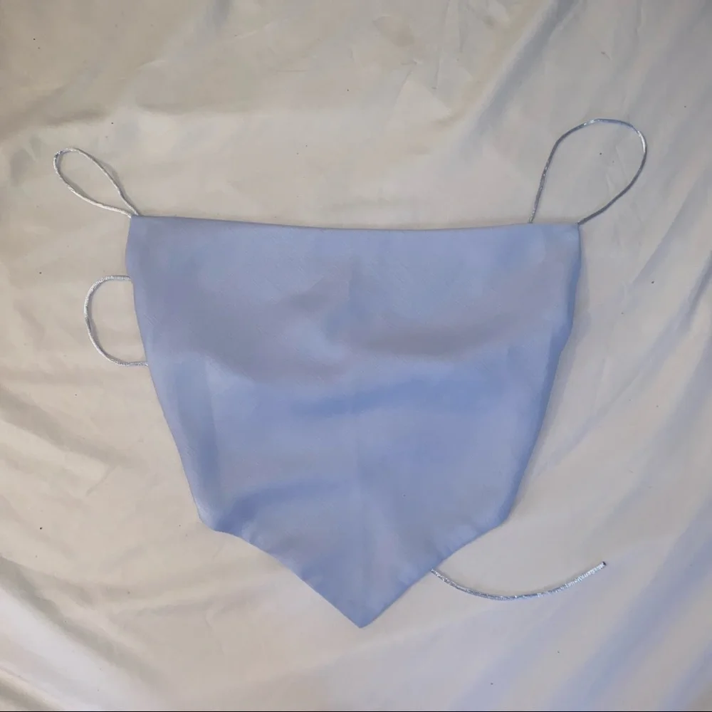 **SOLD ON CURT SY princess polly julia top in blue - Picture 4 of 5